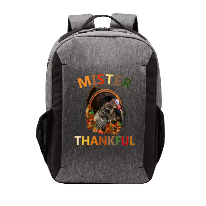 Mister Thankful Thanksgiving Turkey Vector Backpack