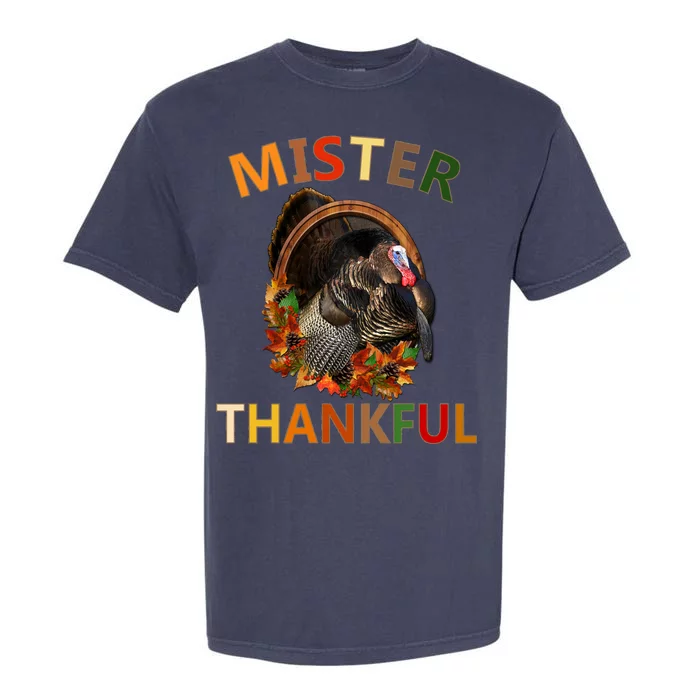 Mister Thankful Thanksgiving Turkey Garment-Dyed Heavyweight T-Shirt