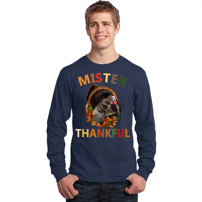 Mister Thankful Thanksgiving Turkey Tall Long Sleeve T-Shirt