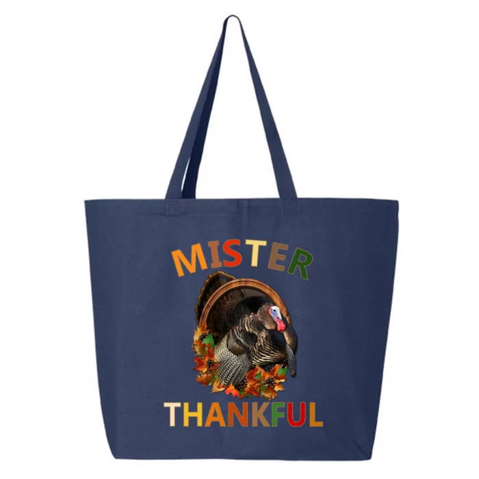 Mister Thankful Thanksgiving Turkey 25L Jumbo Tote