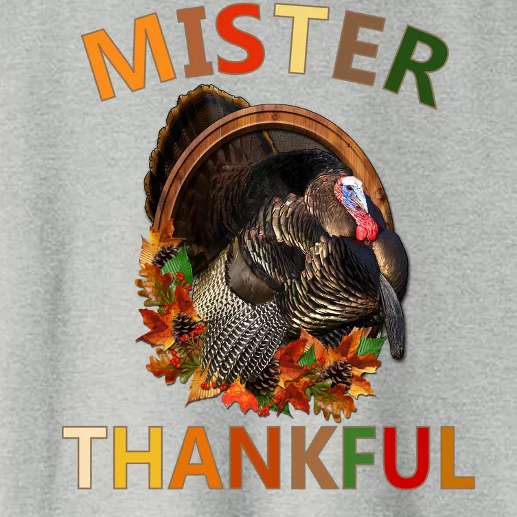 Mister Thankful Thanksgiving Turkey Women's Crop Top Tee