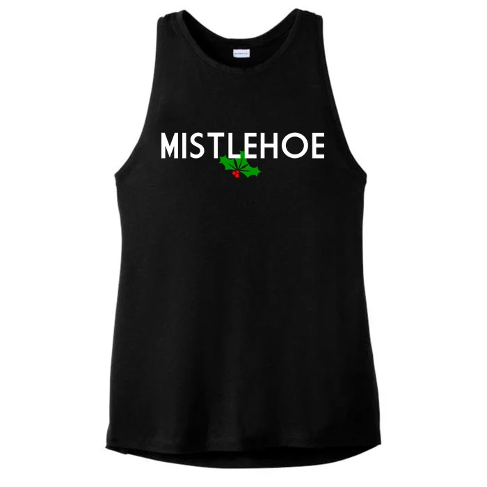 Mistlehoe Funny Holiday Ladies Tri-Blend Wicking Tank