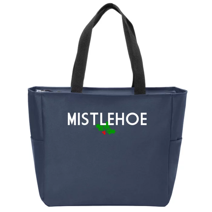 Mistlehoe Funny Holiday Zip Tote Bag