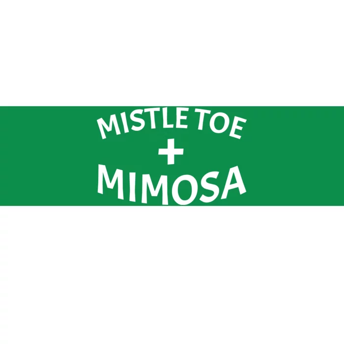 Mistletoe and Mimosa Bumper Sticker