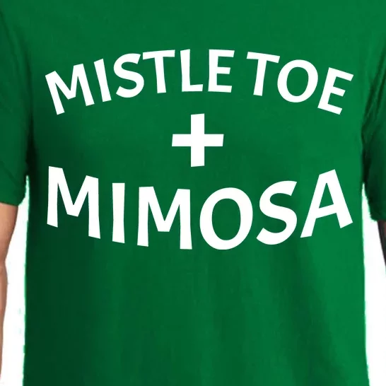 Mistletoe and Mimosa Pajama Set