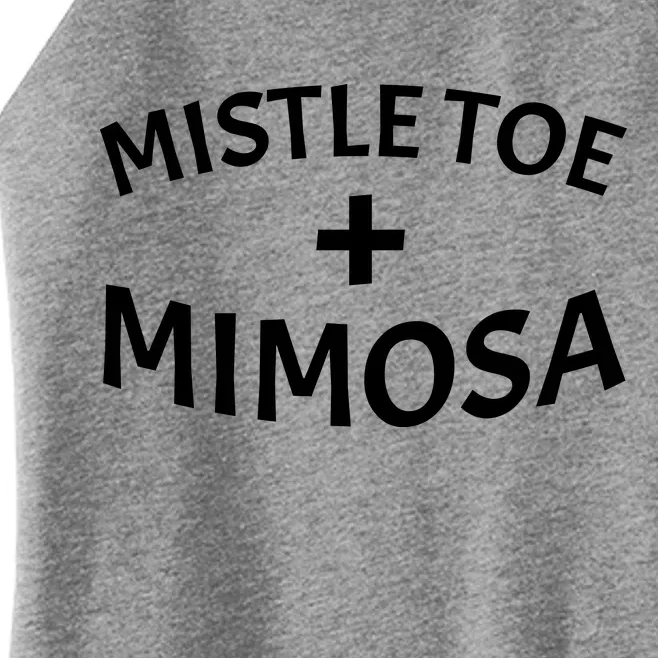 Mistletoe and Mimosa Women’s Perfect Tri Rocker Tank