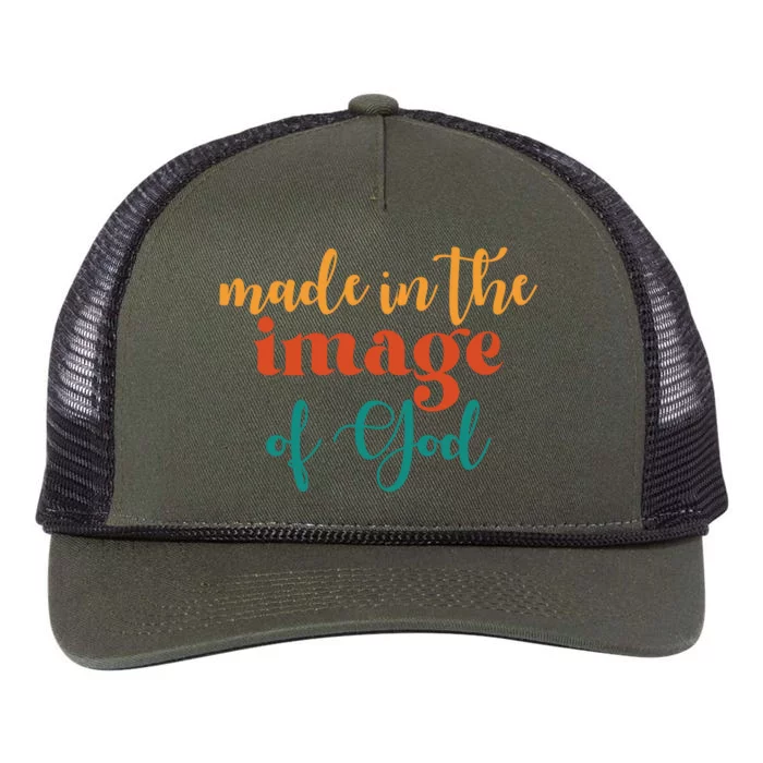 Made In The Image Of God Retro Rope Trucker Hat Cap