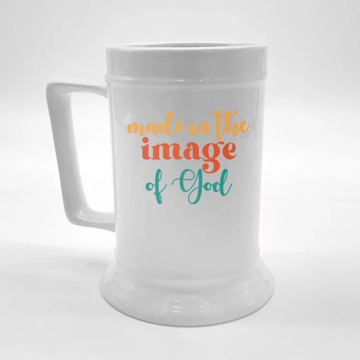 Made In The Image Of God Front & Back Beer Stein