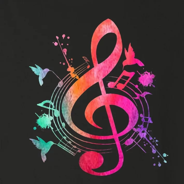 Musical Instrument Treble Clef Bird Music Toddler Long Sleeve Shirt