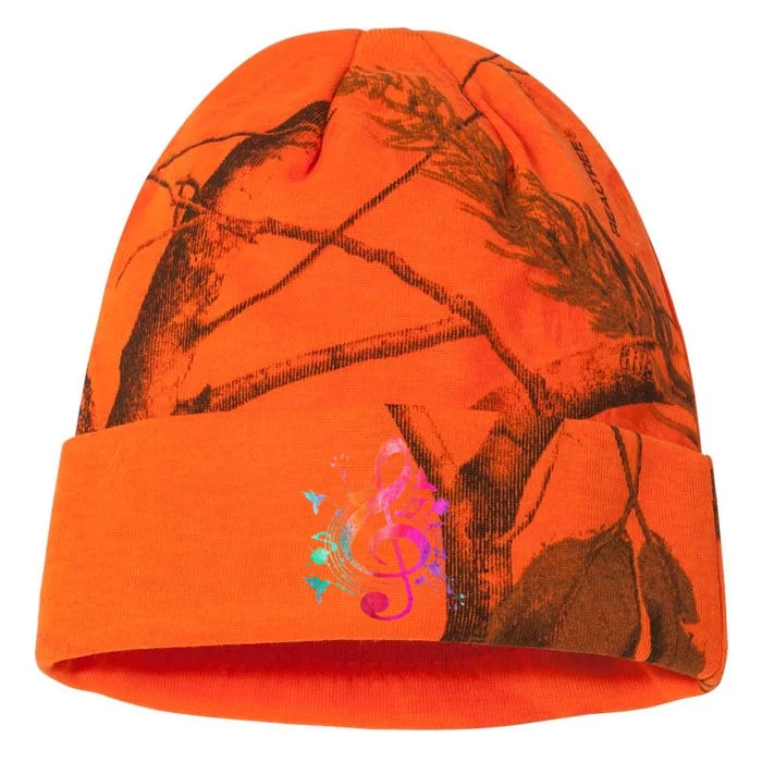 Musical Instrument Treble Clef Bird Music Kati - 12in Camo Beanie