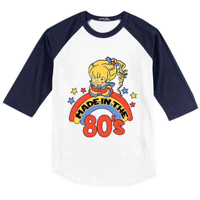 Made In The 80s 1980s Generation Millennials Retro Vintage Funny Gift Baseball Sleeve Shirt