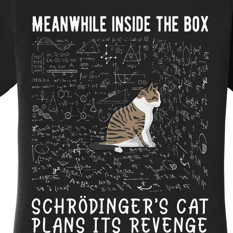 Meanwhile Inside the Box Schrödingers cat plans its revenge Women's T-Shirt