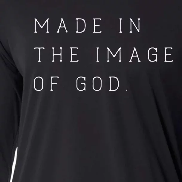 Made In The Image Of God Bible Faith Christian Cooling Performance Long Sleeve Crew