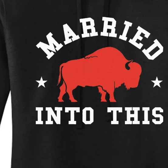 Married Into This Buffalo Lovers Women's Pullover Hoodie