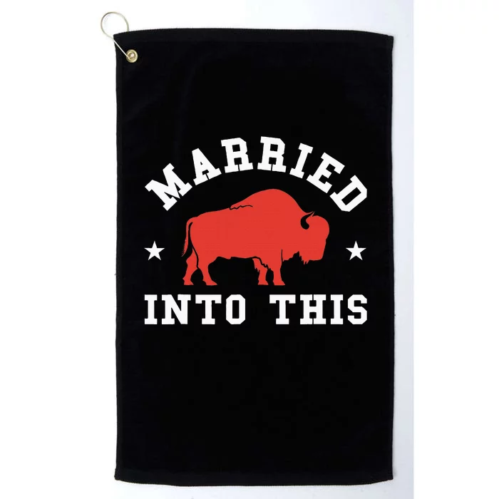 Married Into This Buffalo Lovers Platinum Collection Golf Towel