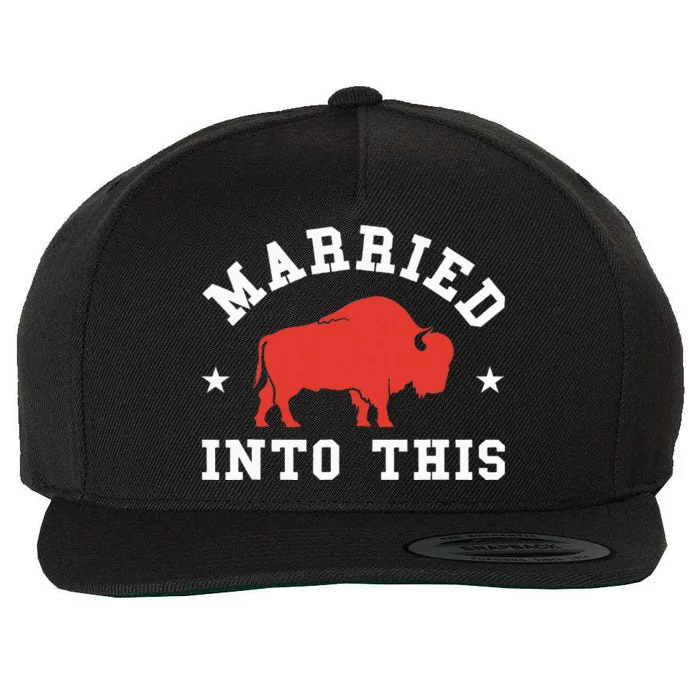 Married Into This Buffalo Lovers Wool Snapback Cap