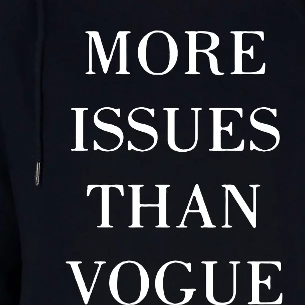 More Issues Than Vogue Womens Funnel Neck Pullover Hood