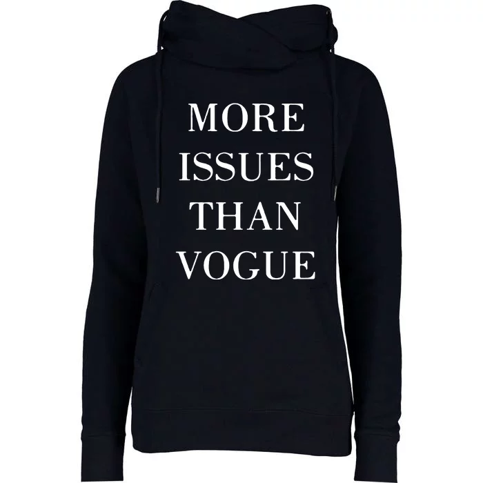 More Issues Than Vogue Womens Funnel Neck Pullover Hood