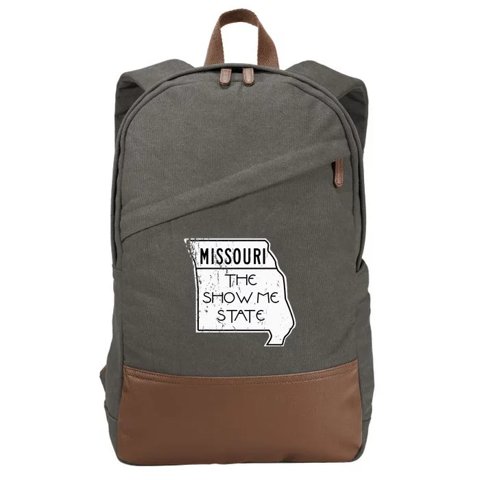 Missouri Is The Show Me State Cotton Canvas Backpack