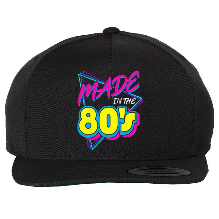 Made In The 80s 1980s Retro Ninen Eighties Vintage Music Wool Snapback Cap