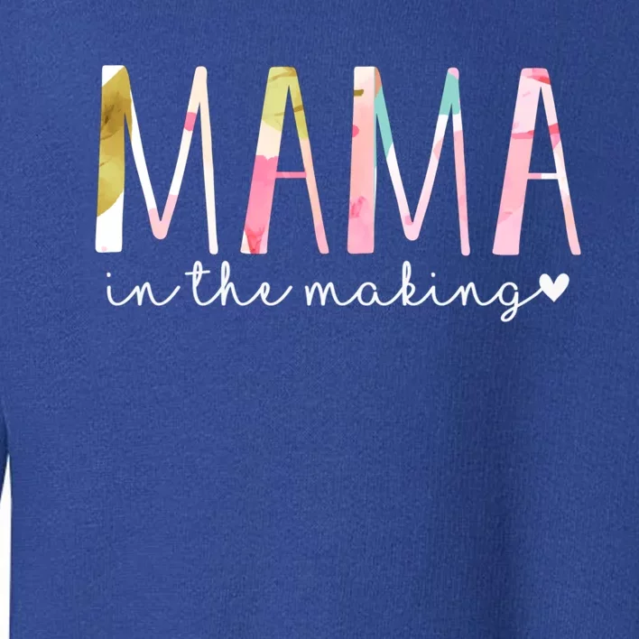 Mama In The Making Cute Floral Design Pregnancy Announcet Gift Toddler Sweatshirt