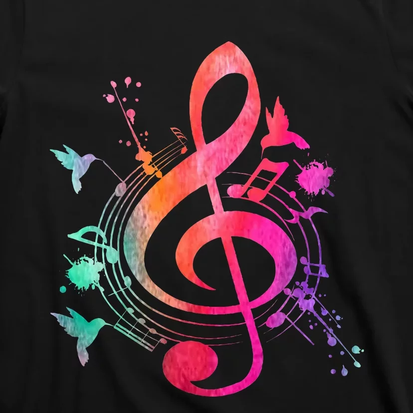 Musical Instrument Treble Clef Bird Music T-Shirt