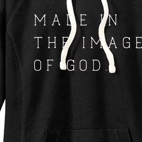 Made In The Image Of God Bible Faith Christian Women's Fleece Hoodie