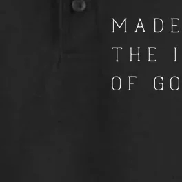 Made In The Image Of God Bible Faith Christian Dry Zone Grid Performance Polo