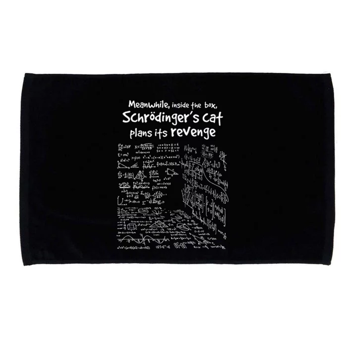 Meanwhile Inside The Box SchrodingerS Cat Plans Its Revenge Microfiber Hand Towel