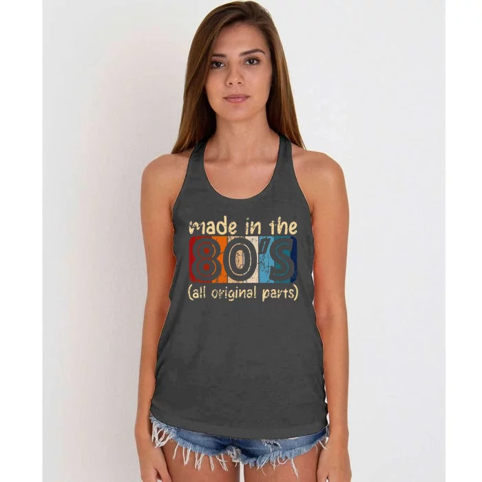 Made In The 80s All Original Part Retro Vintage Women's Knotted Racerback Tank