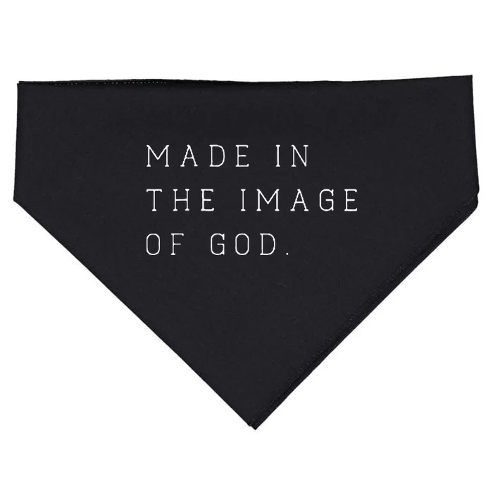 Made In The Image Of God Bible Faith Christian USA-Made Doggie Bandana