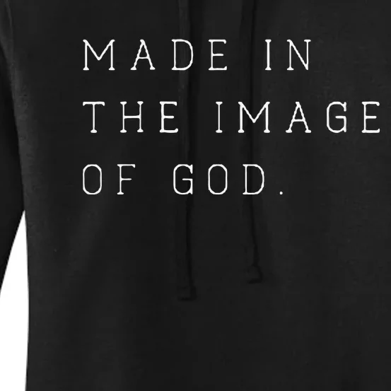 Made In The Image Of God Bible Faith Christian Women's Pullover Hoodie