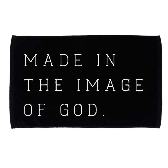 Made In The Image Of God Bible Faith Christian Microfiber Hand Towel