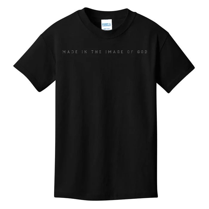 Made In The Image Of God Christian God Bible Kids T-Shirt