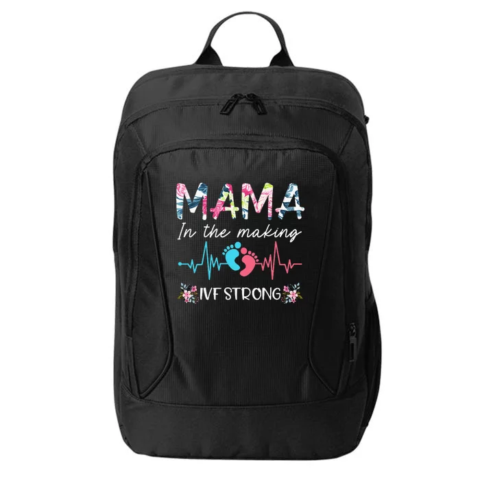 Mama In The Making Ivf Strong Floral Transfer Day Ivf Mom City Backpack