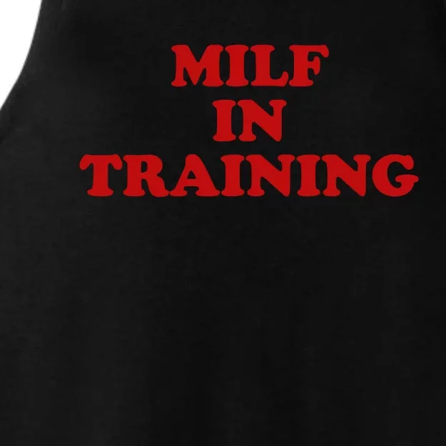 Milf In Training Ladies Tri-Blend Wicking Tank