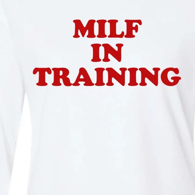 Milf In Training Womens Cotton Relaxed Long Sleeve T-Shirt