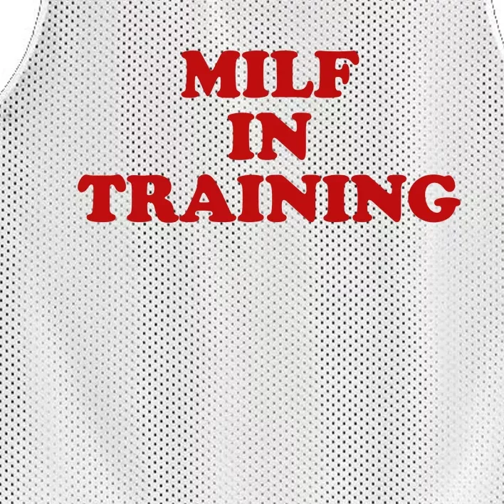 Milf In Training Mesh Reversible Basketball Jersey Tank