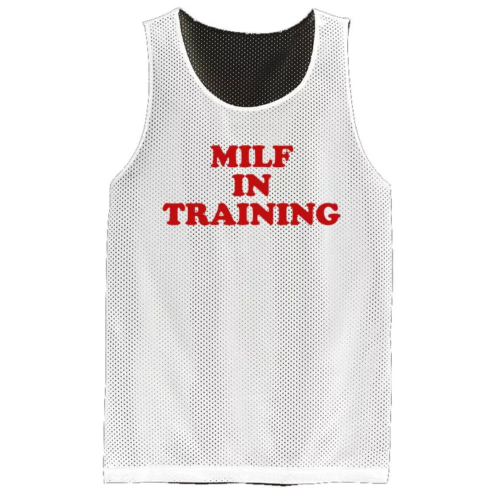 Milf In Training Mesh Reversible Basketball Jersey Tank