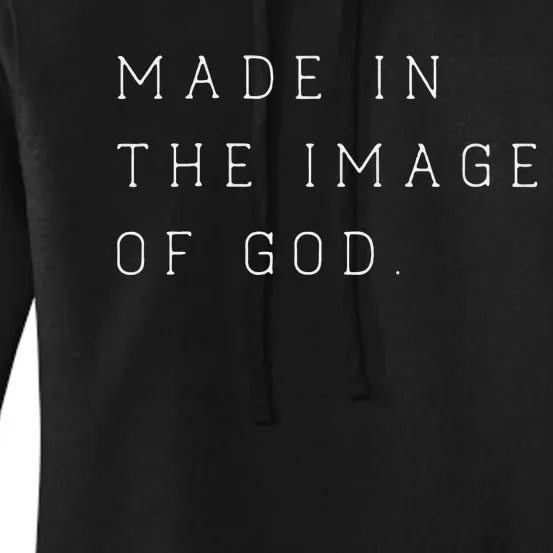 Made in the Image of God Bible Faith Christian Women's Pullover Hoodie