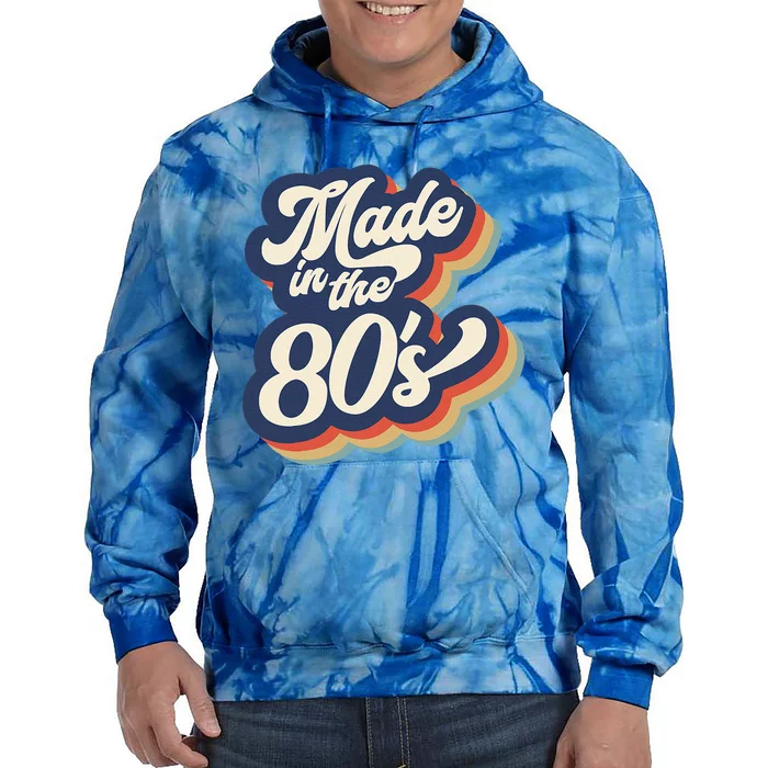 MADE IN THE 80s Costume Born 1980s Halloween Retro Vintage Tie Dye Hoodie