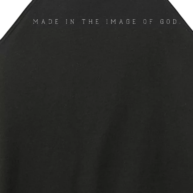 Made In The Image Of God Christian God Bible Women’s Perfect Tri Rocker Tank