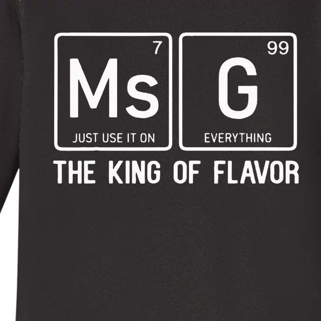 MSG Is The King Of Flavor Uncle Roger Where Your Wok Baby Long Sleeve Bodysuit