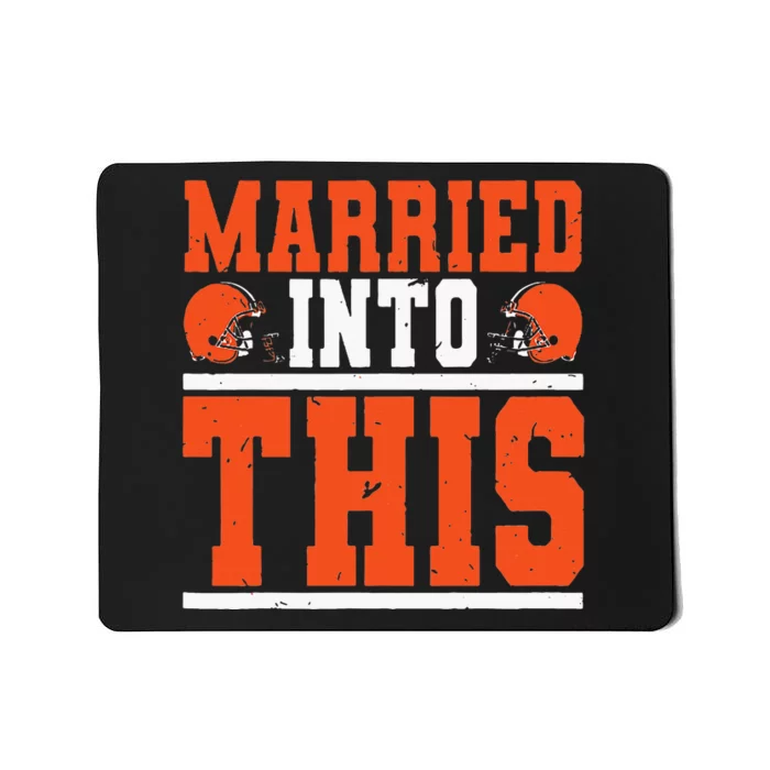 Married Into This Funny Christmas Mousepad