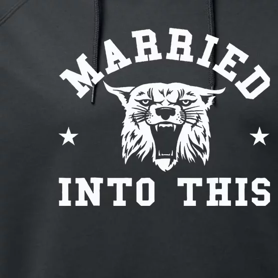 Married Into This Kentucky Lover Funy Kentucky Performance Fleece Hoodie