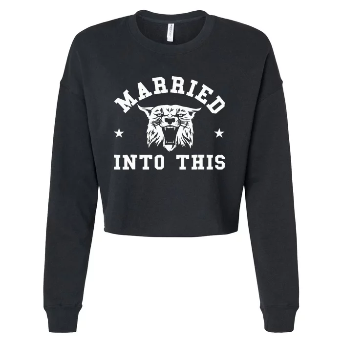 Married Into This Kentucky Lover Funy Kentucky Cropped Pullover Crew