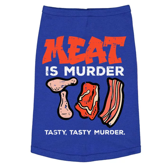 Meat Is Tasty Bbq Funny Barbecue Grilling Doggie Tank