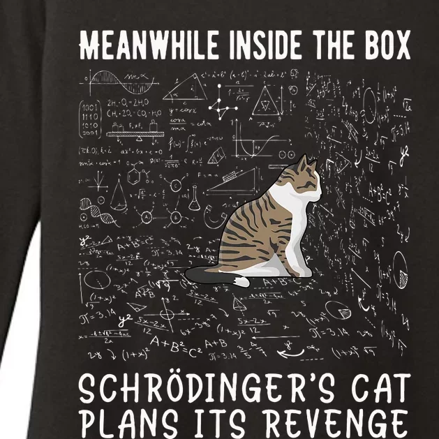 Meanwhile Inside The Box SchröDingers Cat Plans Its Revenge Womens CVC Long Sleeve Shirt