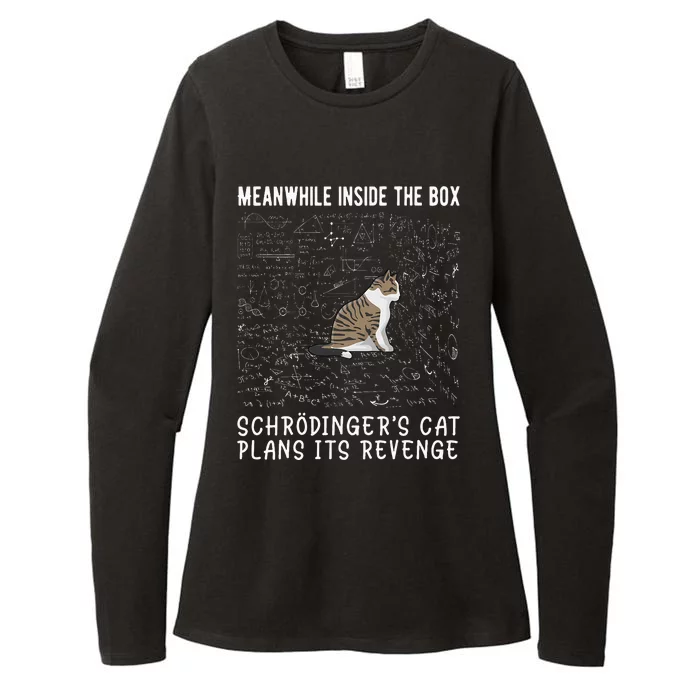 Meanwhile Inside The Box SchröDingers Cat Plans Its Revenge Womens CVC Long Sleeve Shirt