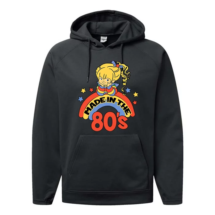 Made In The 80s 1980s Generation Millennials Retro Vintage Performance Fleece Hoodie